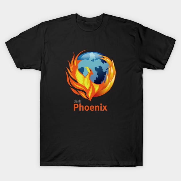 Dark Phoenix Browser T-Shirt by silampila